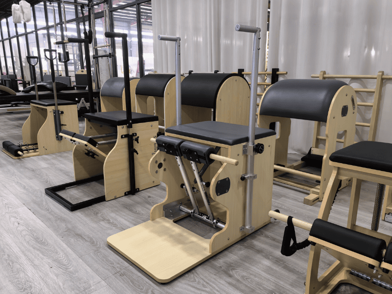 Commercial Pilates chair and ladder barrel equipment