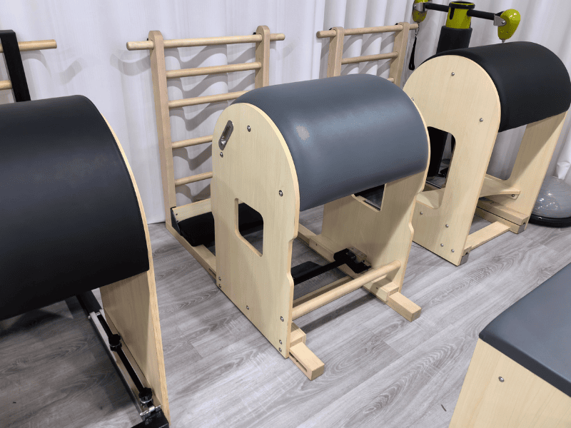 Commercial Pilates chair and ladder barrel equipment