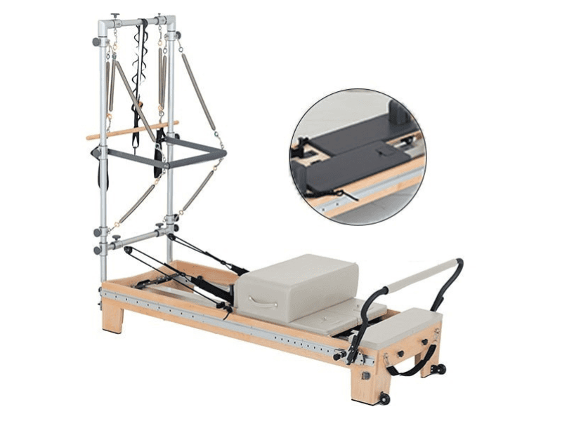 Half trapeze reformer for Pilates studios