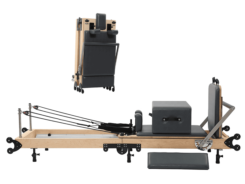 maple wood foldable pilates reformer for sale