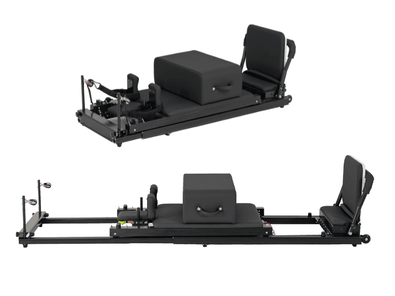 Black Aluminum Foldable Pilates Reformer Manufacturer